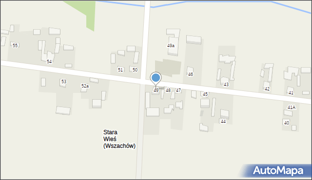 Wszachów, Wszachów, 49, mapa Wszachów