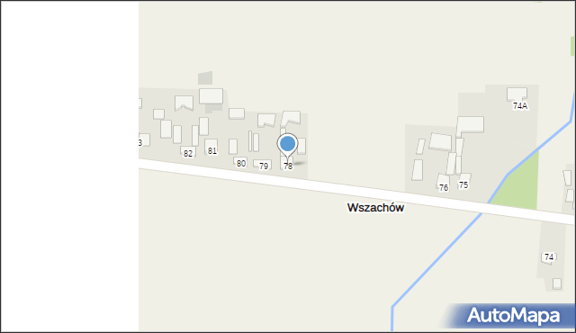 Wszachów, Wszachów, 78, mapa Wszachów