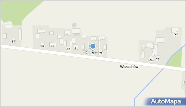 Wszachów, Wszachów, 79, mapa Wszachów