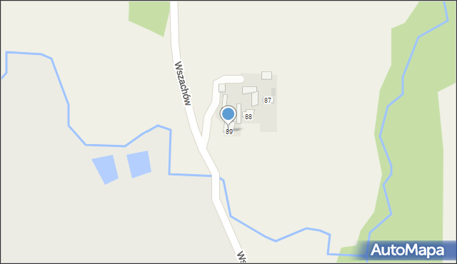 Wszachów, Wszachów, 89, mapa Wszachów