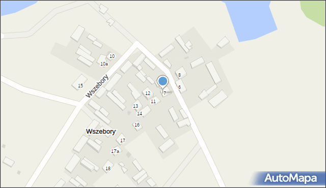 Wszebory, Wszebory, 7, mapa Wszebory