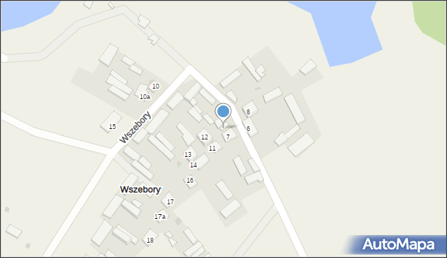 Wszebory, Wszebory, 9, mapa Wszebory