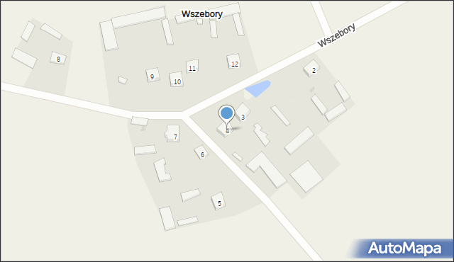 Wszebory, Wszebory, 4, mapa Wszebory