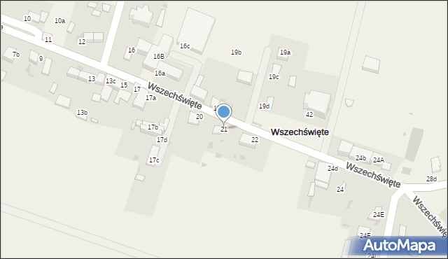 Wszechświęte, Wszechświęte, 21, mapa Wszechświęte