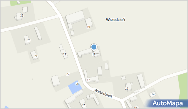 Wszedzień, Wszedzień, 18, mapa Wszedzień