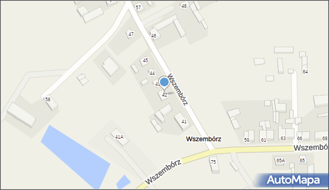 Wszembórz, Wszembórz, 42, mapa Wszembórz