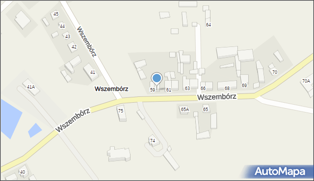 Wszembórz, Wszembórz, 60, mapa Wszembórz