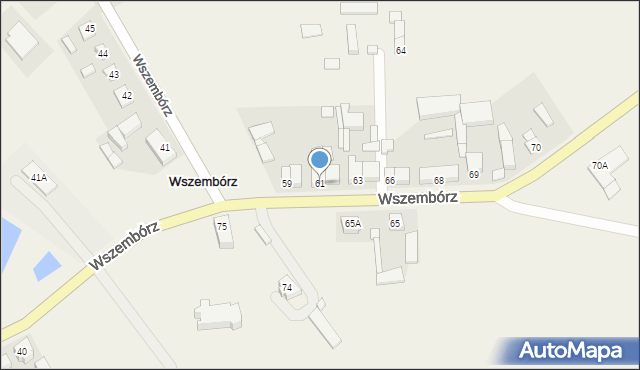 Wszembórz, Wszembórz, 61, mapa Wszembórz