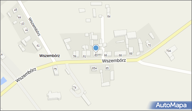 Wszembórz, Wszembórz, 63, mapa Wszembórz