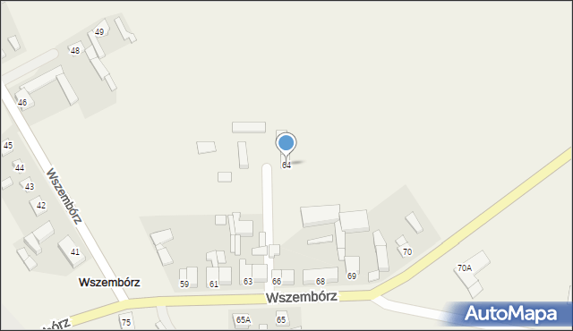 Wszembórz, Wszembórz, 64, mapa Wszembórz