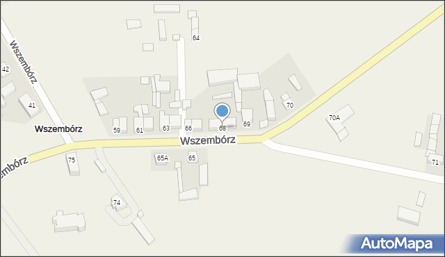 Wszembórz, Wszembórz, 68, mapa Wszembórz