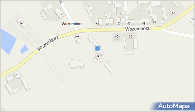 Wszembórz, Wszembórz, 74, mapa Wszembórz