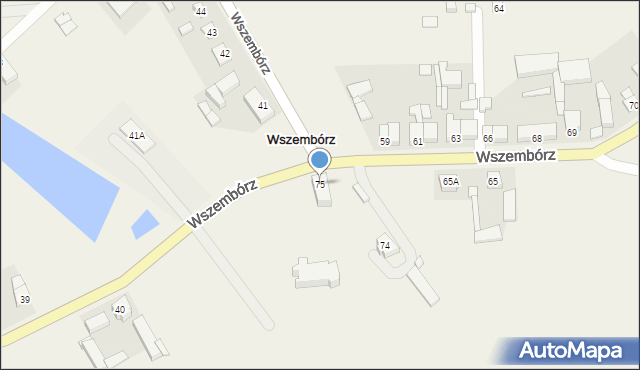 Wszembórz, Wszembórz, 75, mapa Wszembórz