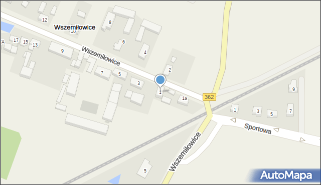 Wszemiłowice, Wszemiłowice, 1, mapa Wszemiłowice