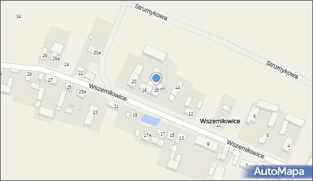 Wszemiłowice, Wszemiłowice, 16, mapa Wszemiłowice