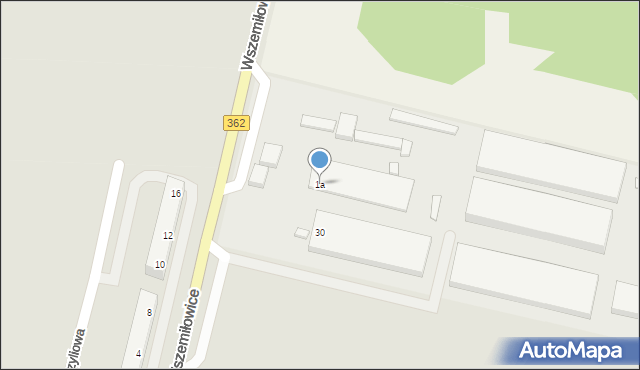 Wszemiłowice, Wszemiłowice, 1a, mapa Wszemiłowice