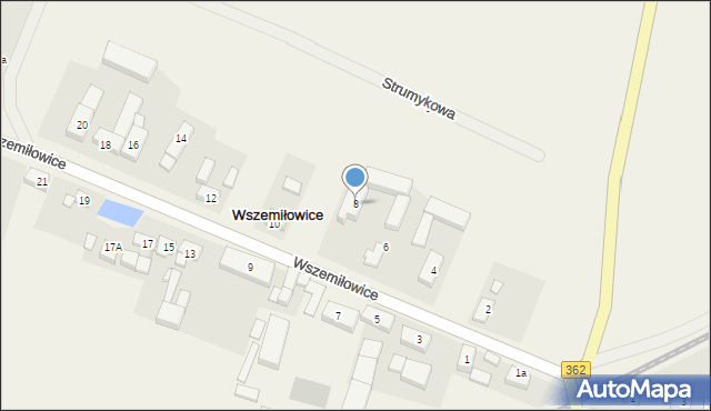 Wszemiłowice, Wszemiłowice, 8, mapa Wszemiłowice