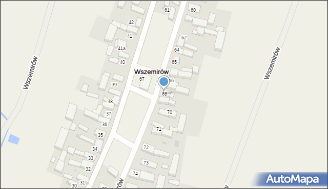 Wszemirów, Wszemirów, 68, mapa Wszemirów