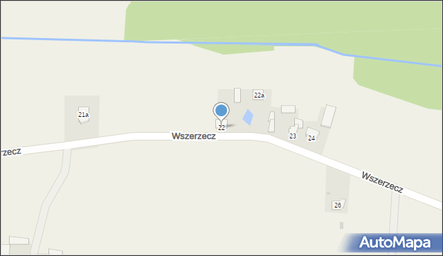 Wszerzecz, Wszerzecz, 22, mapa Wszerzecz