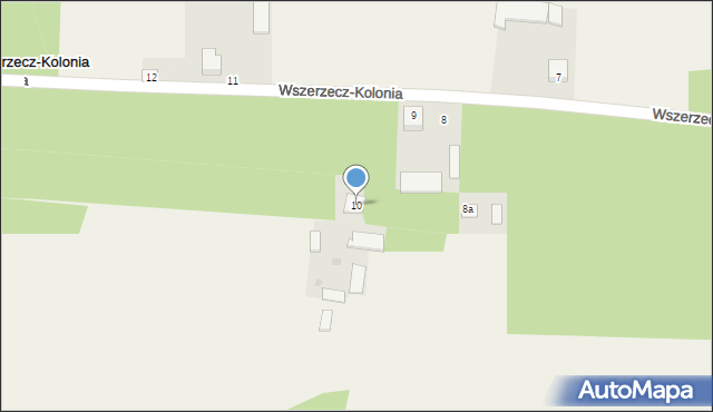 Wszerzecz-Kolonia, Wszerzecz-Kolonia, 10, mapa Wszerzecz-Kolonia