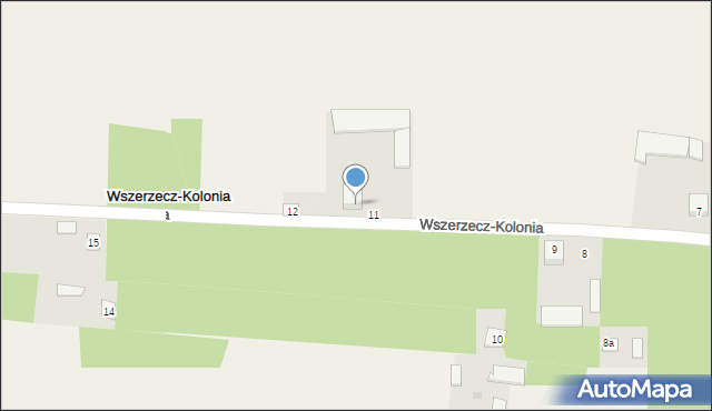 Wszerzecz-Kolonia, Wszerzecz-Kolonia, 11a, mapa Wszerzecz-Kolonia