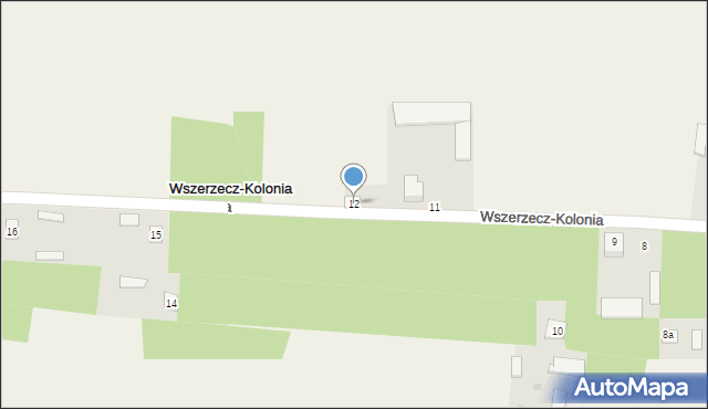 Wszerzecz-Kolonia, Wszerzecz-Kolonia, 12, mapa Wszerzecz-Kolonia