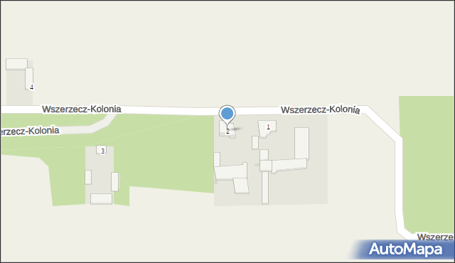 Wszerzecz-Kolonia, Wszerzecz-Kolonia, 2, mapa Wszerzecz-Kolonia