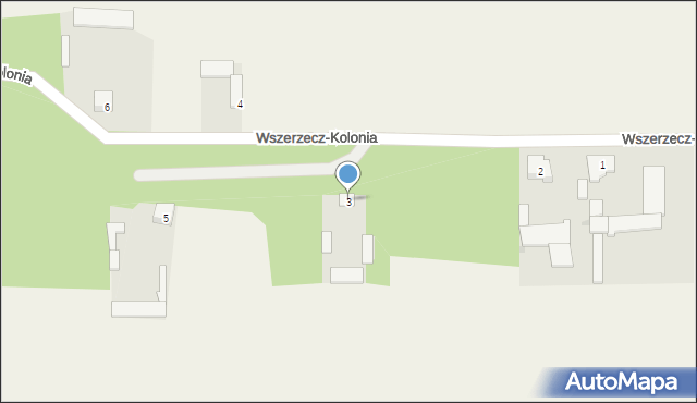 Wszerzecz-Kolonia, Wszerzecz-Kolonia, 3, mapa Wszerzecz-Kolonia