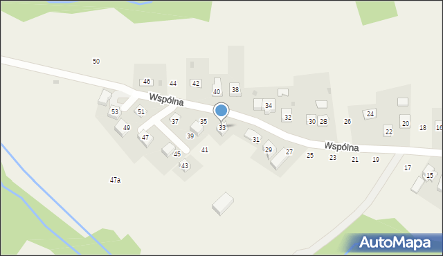 Zakliczyn, Wspólna, 33, mapa Zakliczyn