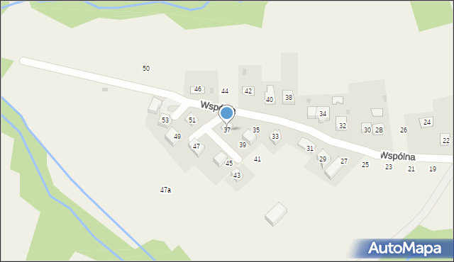 Zakliczyn, Wspólna, 37, mapa Zakliczyn