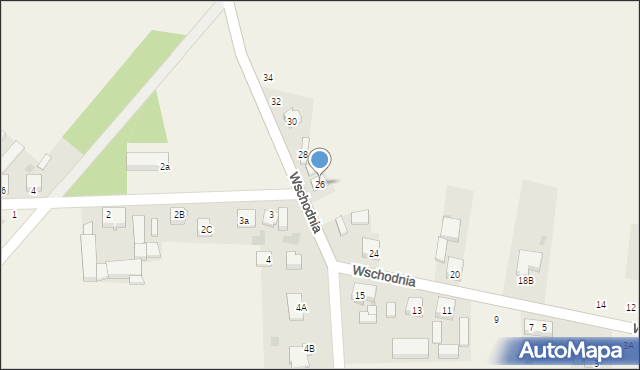 Zalesice, Wschodnia, 26, mapa Zalesice