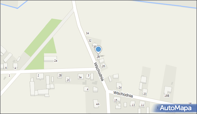 Zalesice, Wschodnia, 28, mapa Zalesice