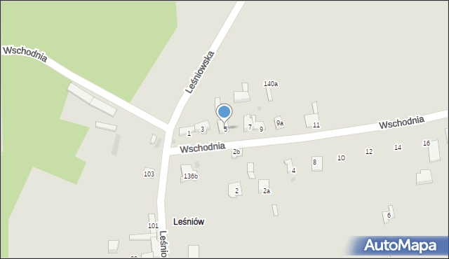 Żarki, Wschodnia, 5, mapa Żarki