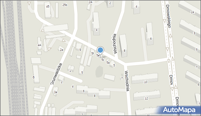 Zawiercie, Wschodnia, 5d, mapa Zawiercie