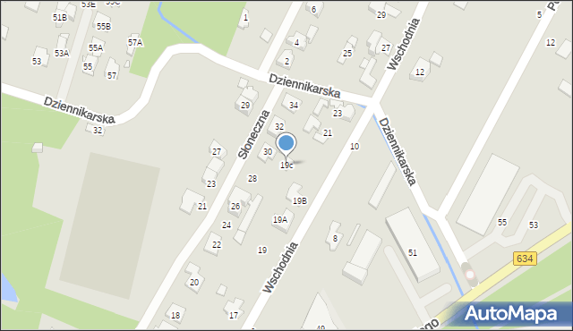 Zielonka, Wschodnia, 19c, mapa Zielonka