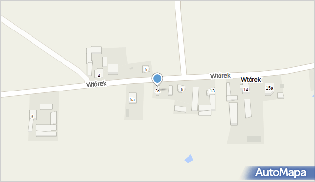 Wtórek, Wtórek, 3a, mapa Wtórek