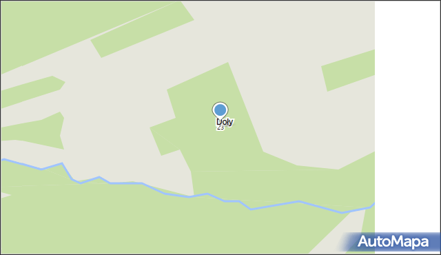 Dynów, Wuśki, 23, mapa Dynów