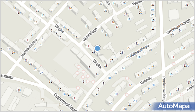 Gliwice, Wujka Jakuba, ks., 15, mapa Gliwic