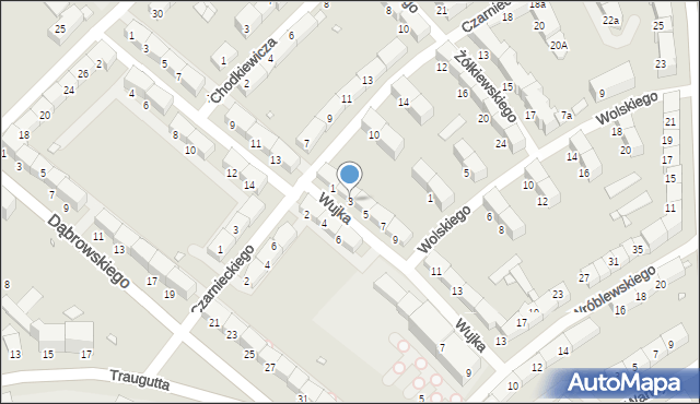 Gliwice, Wujka Jakuba, ks., 3, mapa Gliwic
