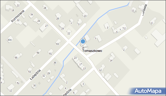 Tomaszkowo, Wulpińska, 18, mapa Tomaszkowo