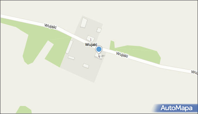 Wujaki, Wujaki, 5, mapa Wujaki