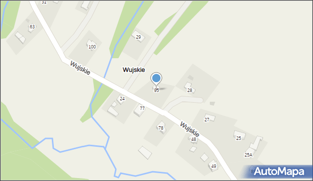 Wujskie, Wujskie, 95, mapa Wujskie