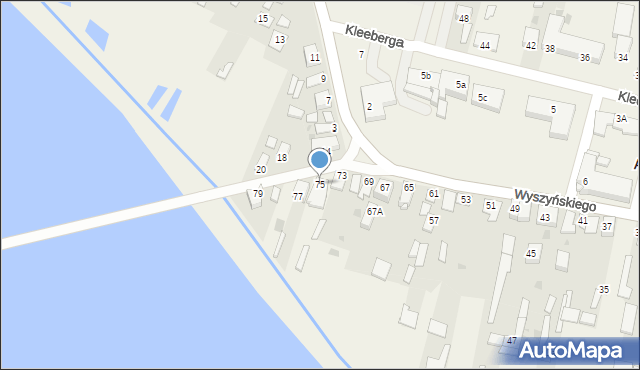 Adamów, Wyszyńskiego Stefana, ks. kard., 75, mapa Adamów
