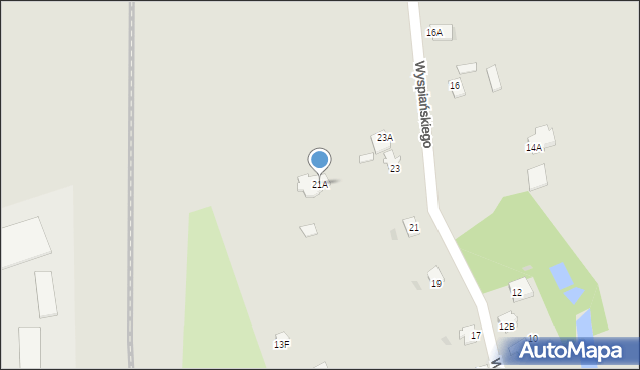 Aleksandrów Kujawski, Wyspiańskiego Stanisława, 21A, mapa Aleksandrów Kujawski