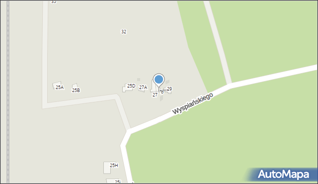 Aleksandrów Kujawski, Wyspiańskiego Stanisława, 27b, mapa Aleksandrów Kujawski