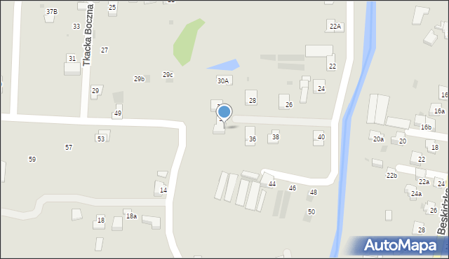 Andrychów, Wyszyńskiego Stefana, ks. prym. kard., 34, mapa Andrychów