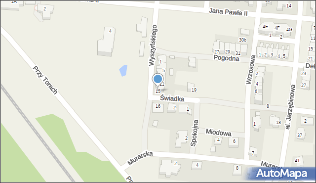 Baranów, Wyszyńskiego Stefana, ks. kard., 15, mapa Baranów