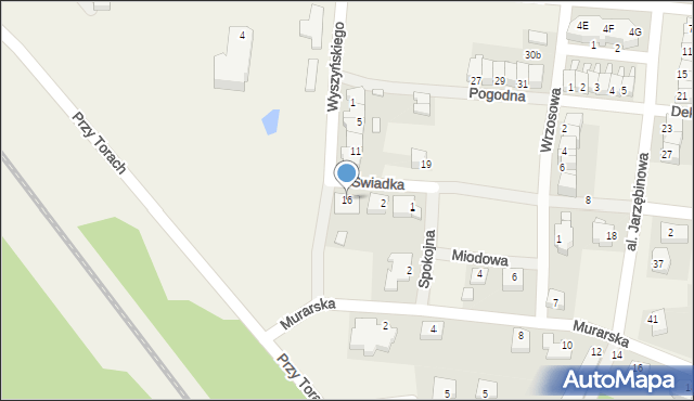 Baranów, Wyszyńskiego Stefana, ks. kard., 16, mapa Baranów