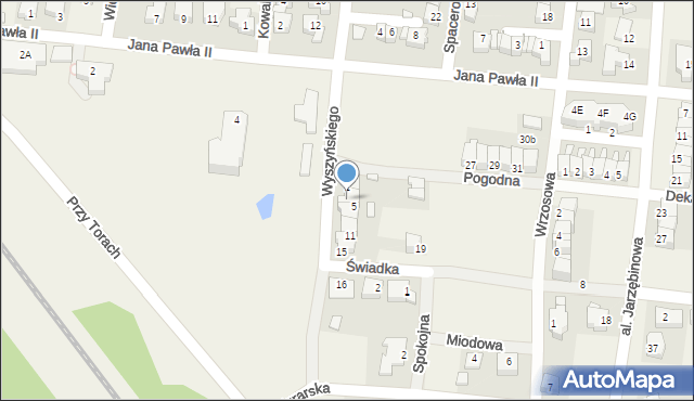 Baranów, Wyszyńskiego Stefana, ks. kard., 3, mapa Baranów