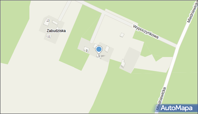 Bartniki, Wypoczynkowa, 7, mapa Bartniki